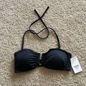 Lively black swim u-front bandeau